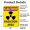 Signmission Radiation & Laser Sign, 14 in H x 10 in W, Aluminum, Rectangle OS-2PACK-CR-A-1014-V-10255 - alternate 5